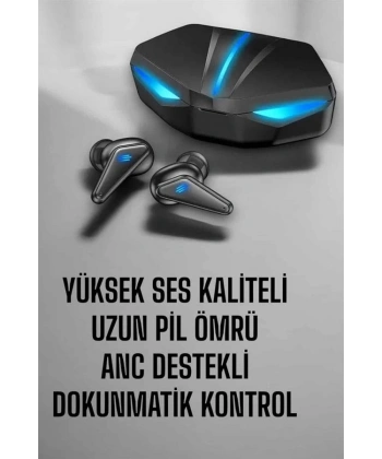 Bluetooth  Kulaklığı Led Işıklı Kablosuz ANC Özelliği
