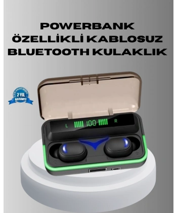 Bluetooth Kulaklık 800mAh Powerbank Düşük Gecikmeli