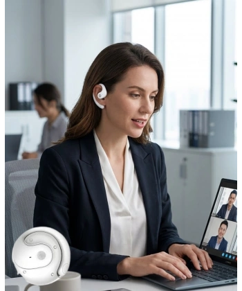 Bluetooth Kulaklık Çift Mikrofonlu Uzun Kullanım Süreli ve Hızlı Şarj Özellikli
