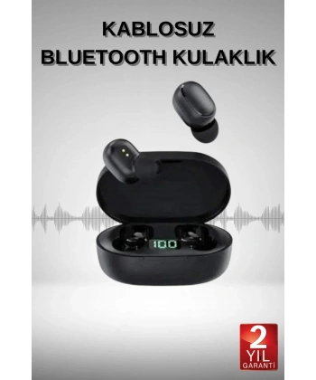 Bluetooth Kulaklık Dijital Göstergeli Yüksek Ses Kaliteli Uzun Pil Ömrü