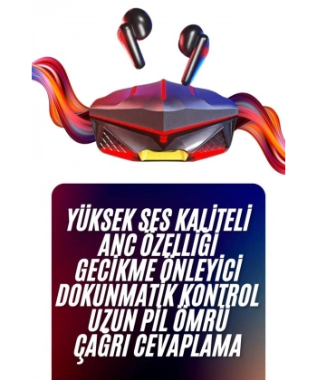 Bluetooth Kulaklık HD Ses Kaliteli Işıklı Metal Kasa Ios Android Uyumlu Mikrofonlu