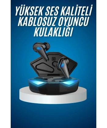 Bluetooth Kulaklık  Kulaklığı RGB Işıklı Oyunlarda Düşük Gecikme