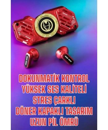 Bluetooth Kulaklık Stres Çarklı Döndürülebilir Uzun Şarj Süreli  Kulaklığı