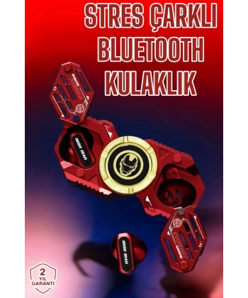 Bluetooth Kulaklık Stres Çarklı Döndürülebilir Uzun Şarj Süreli  Kulaklığı