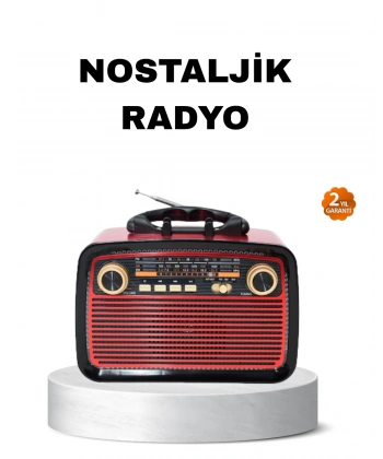 Bluetooth’lu LED Işıklı Nostaljik Müzik Kutusu – Ahşap Dokulu, Vintage Tasarım ve Yüksek Ses Kalitesi