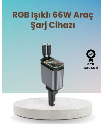 BMW, Mercedes, Audi, Volkswagen Araçlar için 4’ü 1 Arada Hızlı Şarj Cihazı