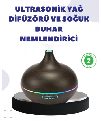 BN01 Uçucu Yağ Uyumlu Renkli LED Işıklı Nemlendirici