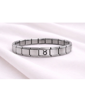 Boğa Burcu Çelik Nomination Bileklik | ? Burç Simgeli Paslanmaz Çelik Kadın Erkek Bileklik