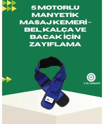 Bölgesel Masaj ve Sıkılaştırma Kemeri Fişli Kullanım