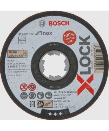 Bosch Xlock İnox Kesici 115X1X22,23 mm