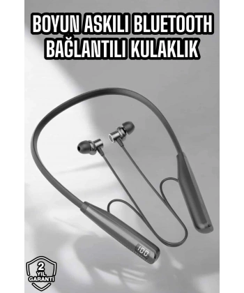 Boyun Bantlı Bluetooth Kulaklık Yüksek Ses Kaliteli 100 Saat Kulaklık