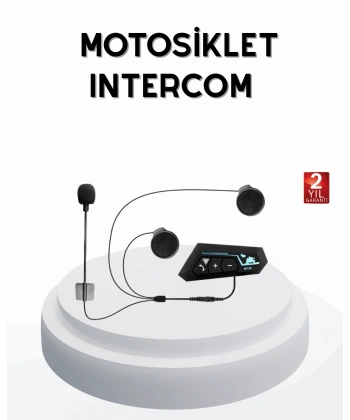 BT22 Kablosuz Kask Kulaklığı – Bluetooth 5.0, Intercom, Su Geçirmez ve Uzun Ömürlü Batarya