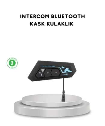 BT22 Kask Bluetooth Kulaklık 5.0 Gürültü Engelleyici ve Eller Serbest Kullanım