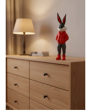 Bugs Bunny Büyük Boy Figür 10×34 cm Salon Dekoru