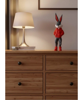 Bugs Bunny Dekoratif Figür 10×34 cm Modern Tasarım