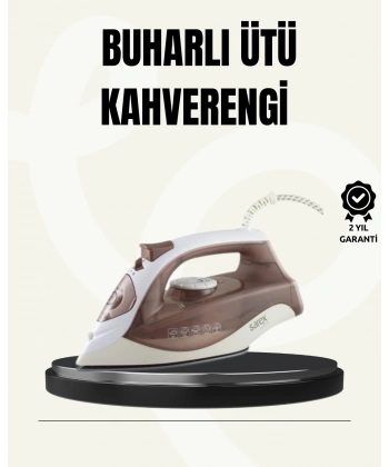 Buharlı Ütü 2200W Seramik Taban 300 ml Kahverengi Dikey Ütüleme