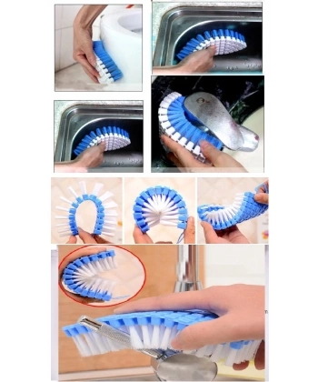 Bükülebilir  Esnek Kenar Köşe Lavabo Temizleme Fırçası Banyo Mutfak Fırçası