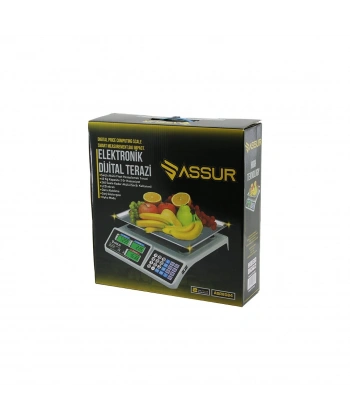 BÜYÜK DİJİTAL KARPUZ TERAZİ TARTI 40KG/2GR 7 FİYAT HAFIZASI FİŞ ŞARJLI ACS-809T