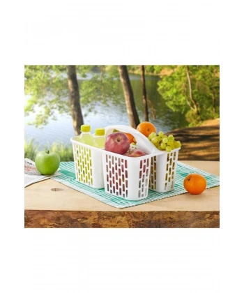 Buzdolabı Düzenleyici Sepet - Beyaz