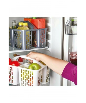 Buzdolabı Düzenleyici Sepet - Gri