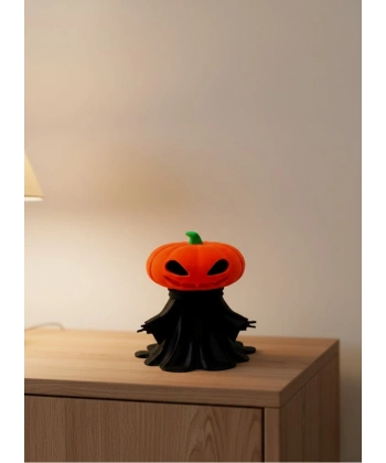 Cadılar Bayramı Temalı Balkabağı Figür 9cm Dekor Objesi