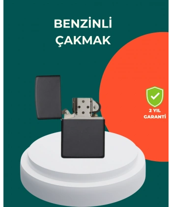 Çakmak Parlak Siyah Doldurulabilir Hedyelik Eşya