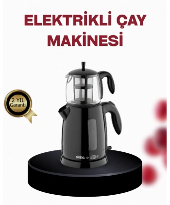Cam Demlikli 20 Bardak Kapasiteli Elektrikli Çaycı