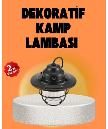 Çam Kozalağı Şekilli Retro Kamp Gece Lambası