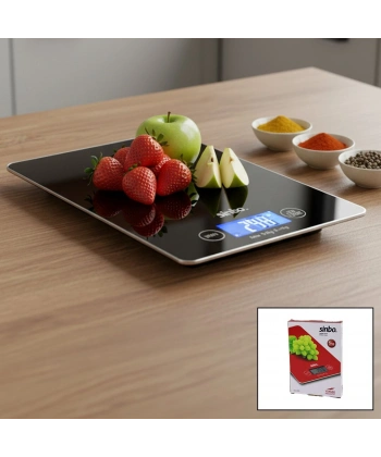 CAM MUTFAK TARTISI TERAZİ LCD EKRAN 5KG/1GR PİLLİ=CR2032 GR/OZ/ML/IB ÖLÇÜM SKS-4526