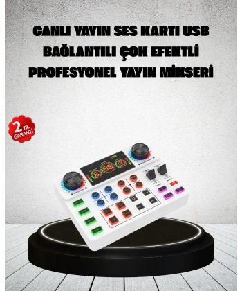 Canlı Yayın ve Karaoke İçin Profesyonel Ses Kartı Bluetooth Destekli