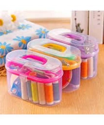 ÇANTALI DİKİŞ ÇEYİZ SETİ İPLİK - İĞNE - MAKAS- MEZURA