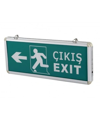 Cata 9170 Ledli Exit Çıkış Armatürü 3 Saat Akülü