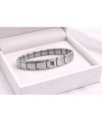 Çelik Nomination Bileklik Başak Burcu | Paslanmaz Çelik Burç Bilekliği | Zarif ve Şık Tasarım