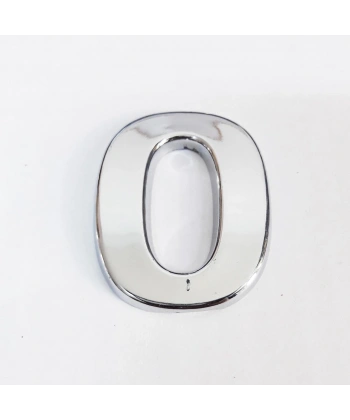 Cemax 0 Rakamı 3,75 cm Krom Yapışkanlı