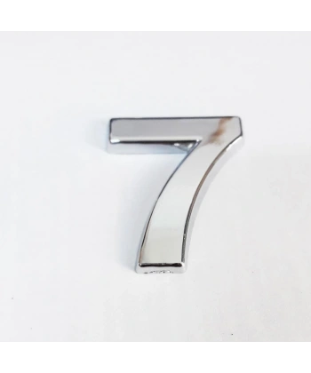 Cemax 7 Rakamı 3,75 cm Krom Yapışkanlı