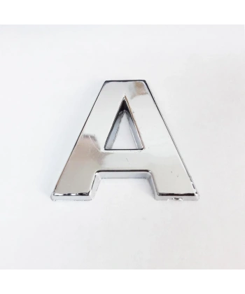Cemax A Harfi  3,75 cm Krom Yapışkanlı