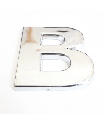 Cemax B Harfi  3,75 cm Krom Yapışkanlı