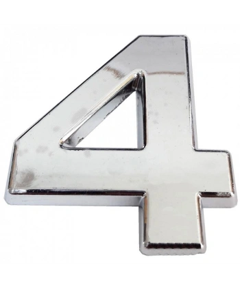 Cemax Krom Yapışkanlı 4 Rakamı 5 cm