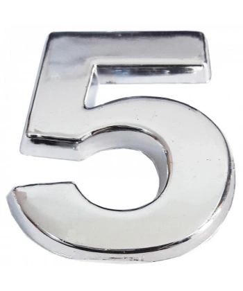 Cemax Krom Yapışkanlı 5 Rakamı 5 cm