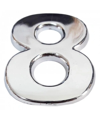 Cemax Krom Yapışkanlı 8 Rakamı 5 cm