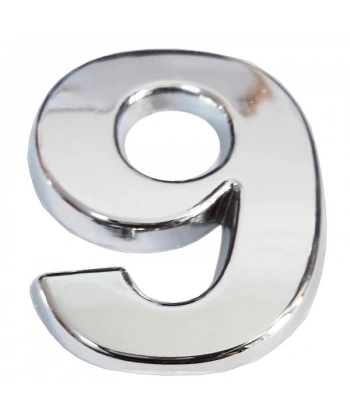 Cemax Krom Yapışkanlı 9 Rakamı 5 cm