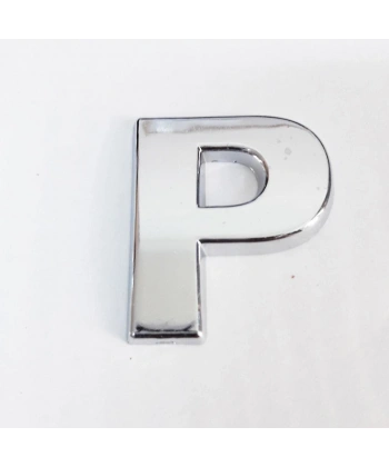 Cemax P Harfi  3,75 cm Krom Yapışkanlı