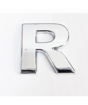 Cemax R Harfi  3,75 cm Krom Yapışkanlı
