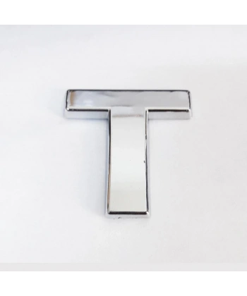 Cemax T Harfi  3,75 cm Krom Yapışkanlı