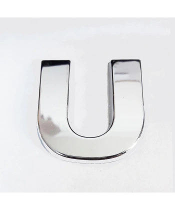 Cemax U Harfi  3,75 cm Krom Yapışkanlı