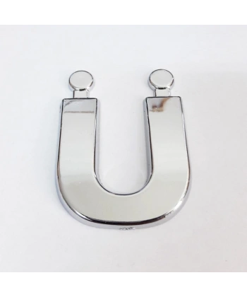 Cemax Ü Harfi  3,75 cm Krom Yapışkanlı