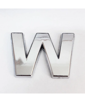 Cemax W Harfi  3,75 cm Krom Yapışkanlı