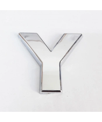 Cemax Y Harfi  3,75 cm Krom Yapışkanlı