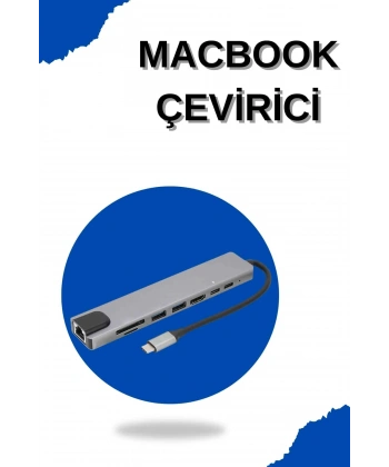 Çevirici Dönüştürücü Adaptör Macbook 3 In 1 Type-C To Hdmı USB 3.0