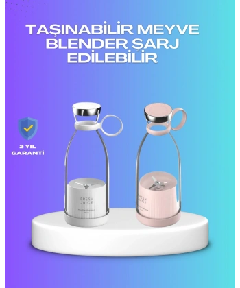 Çevre Dostu Cam Gövdeli Kablosuz Smoothie Blender